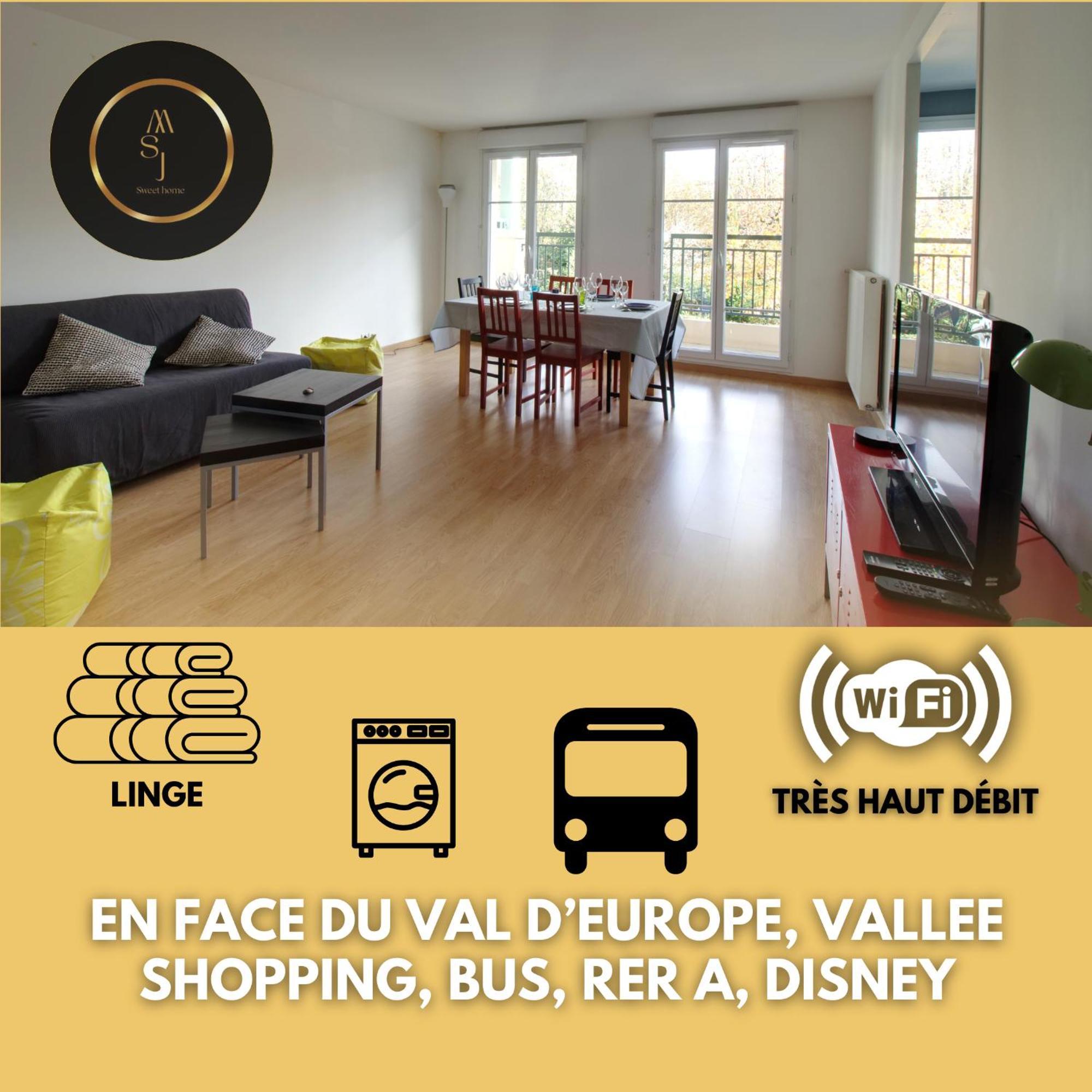 Cosy Appartement - Val D'Europe - Vallee Shopping - Disney سيري المظهر الخارجي الصورة